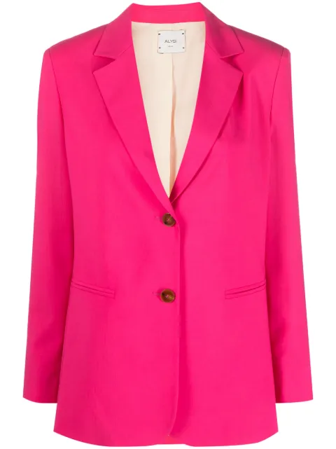 Alysi single-breasted virgin wool blazer