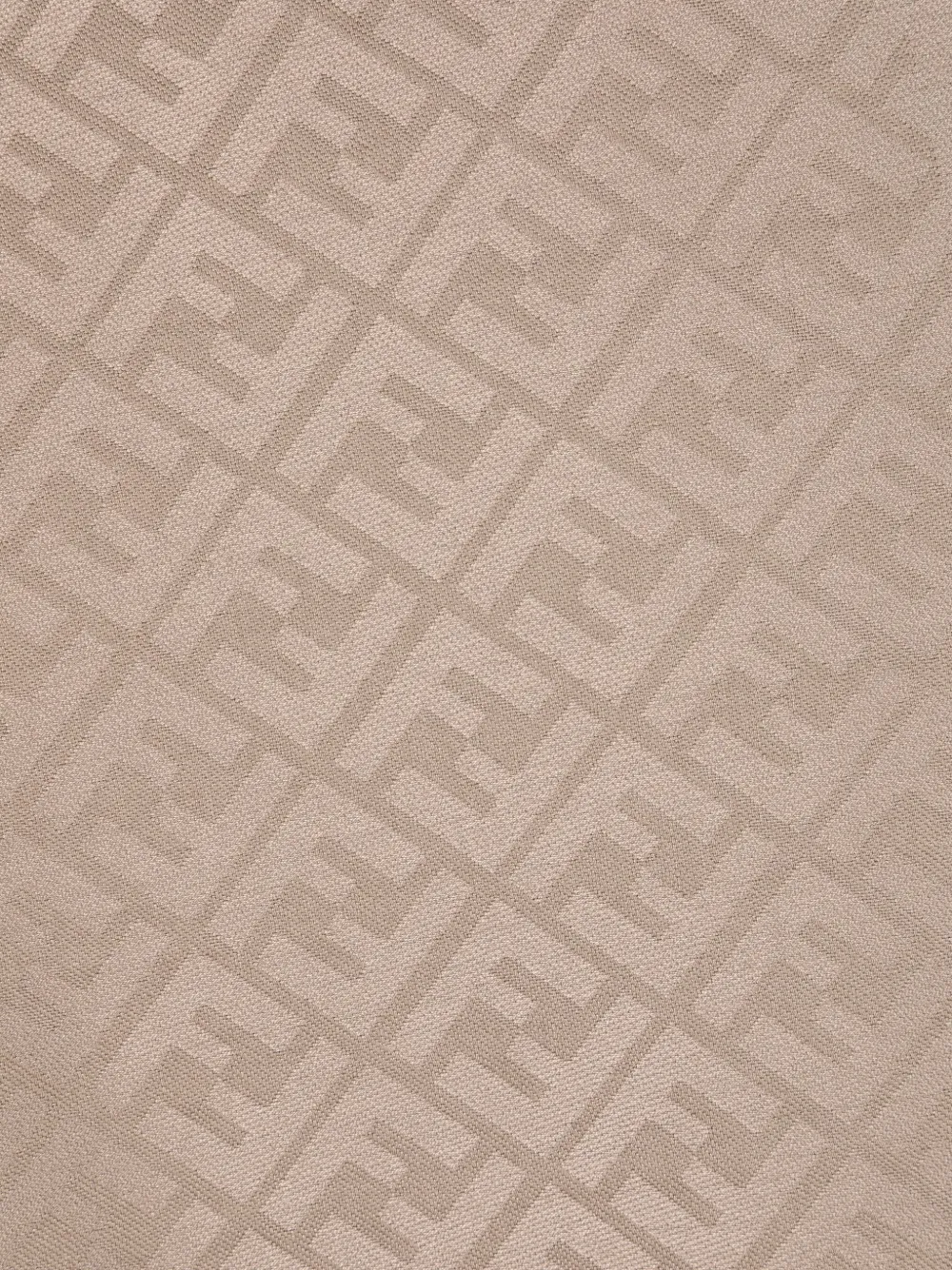 FENDI Sjaal met monogram patroon - Beige