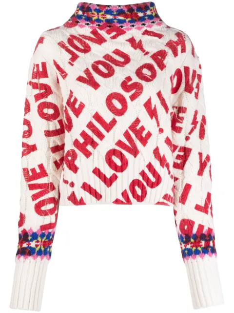 Philosophy Di Lorenzo Serafini I Love You Philosophy Pullover