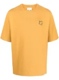 Maison Kitsuné fox-patch cotton T-shirt - Yellow