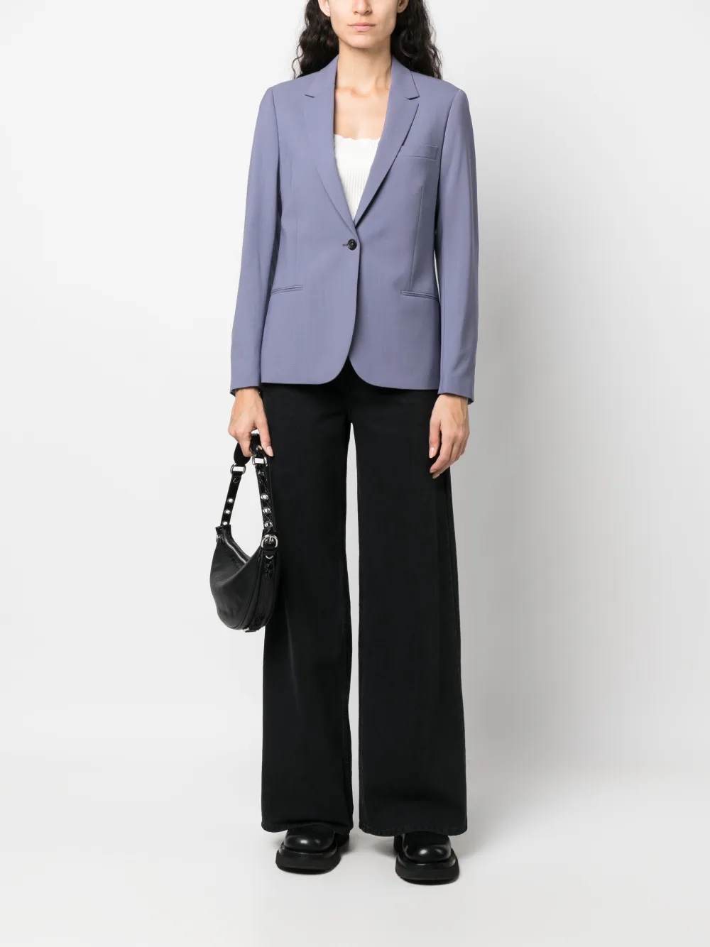 PS Paul Smith single-breasted virgin wool blazer - Paars