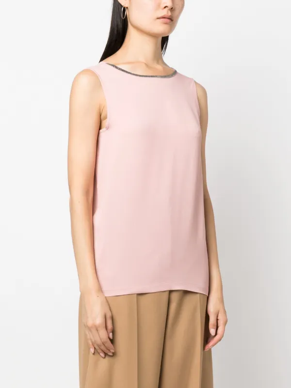 Fabiana Filippi ビーズトリム シルクトップ | ピンク | FARFETCH JP
