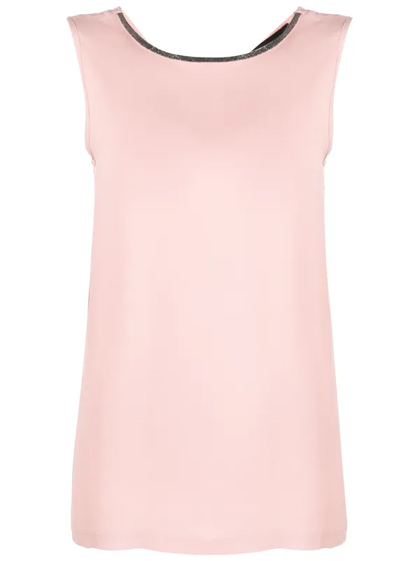 Fabiana Filippi シルクトップス Fabiana Filippi シルクトップスships Vネックニット