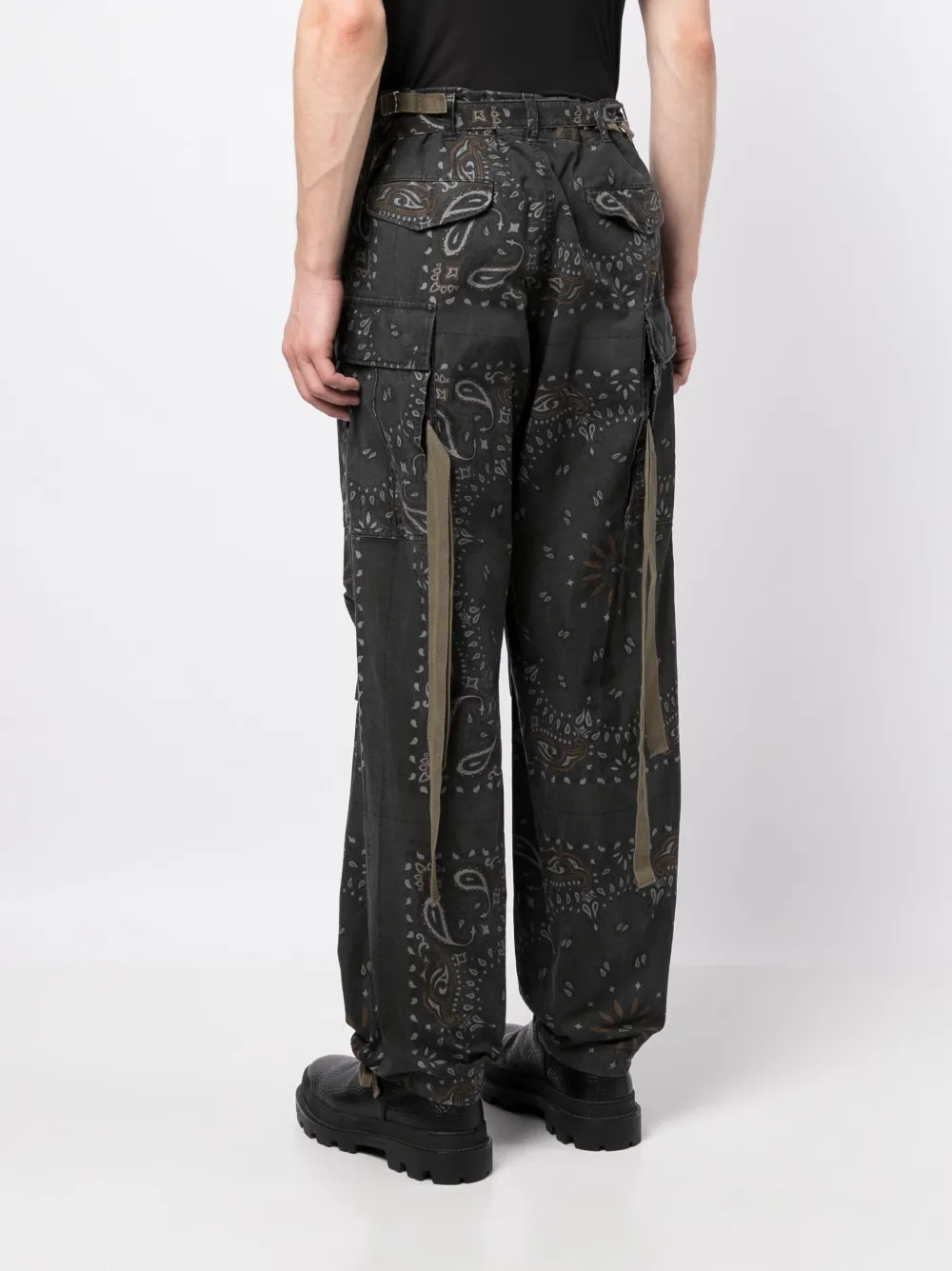 Sacai paisley-print Cotton drop-crotch Trousers - Farfetch