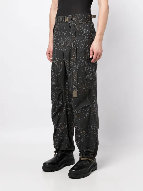 Sacai paisley-print Cotton drop-crotch Trousers - Farfetch