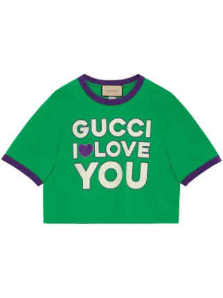 Gucci Logo Print Cotton T-shirt - Farfetch