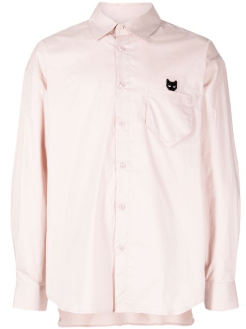 ZZERO BY SONGZIO logo-patch long-sleeve shirt 