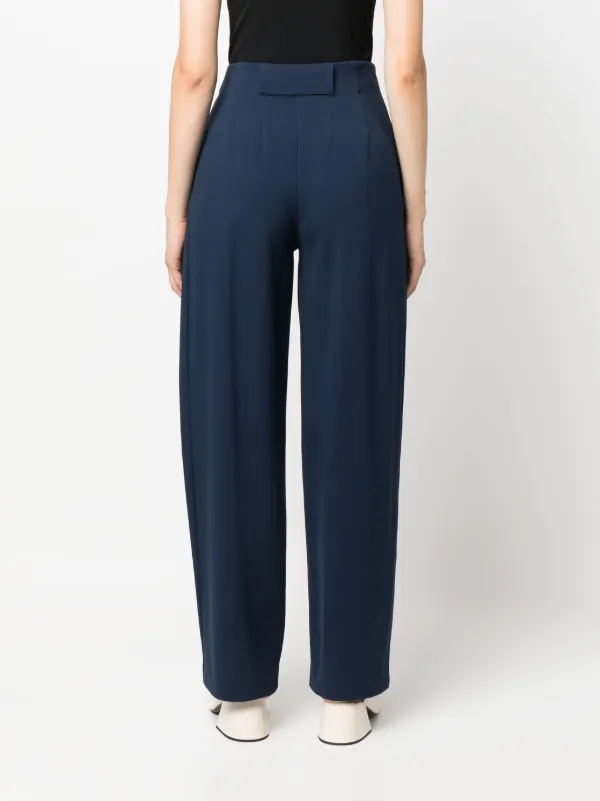 Emporio Armani pleat-detail straight-leg Trousers - Farfetch