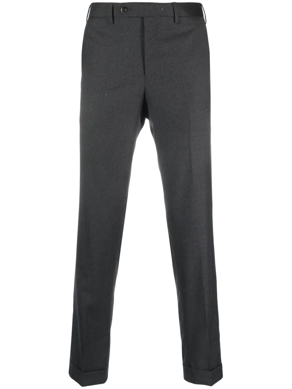 Pt Torino Mid-rise Tailored Trousers In Grey