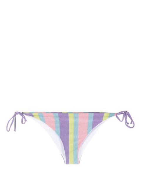 MC2 Saint Barth stripe-print tied bikini briefs Women