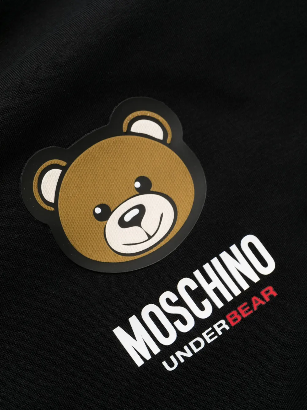 Shop Moschino Leo Teddy-print T-shirt In Black