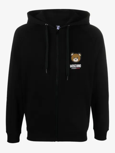 Moschino Leo Teddy-print hoodie