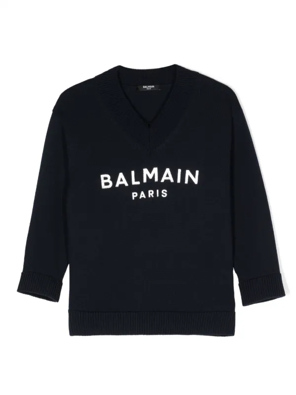 Blue balmain jumper hotsell