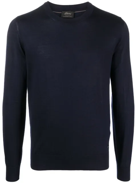 Brioni fine-knit cashmere-blend jumper