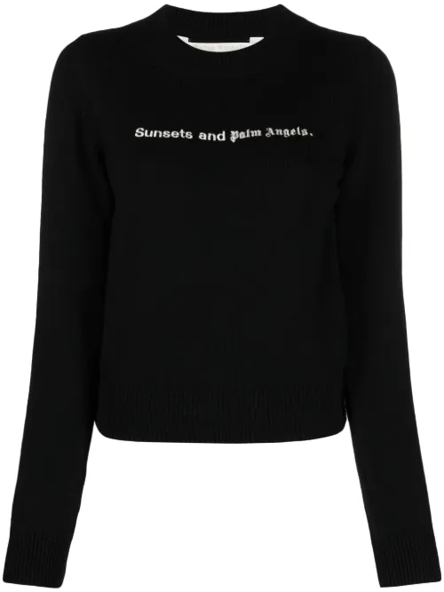Pull Sunsets à broderies - Palm Angels - Modalova