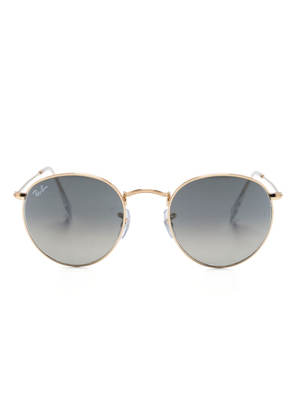 Ray Ban Metallic Round-frame Sunglasses In Gold