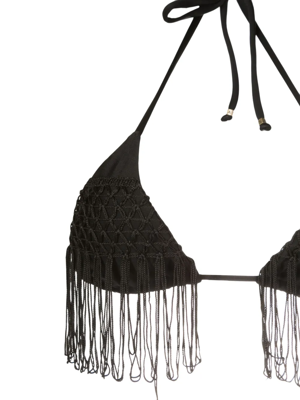Amir Slama Floral-print Two-piece Bikini Set In Black