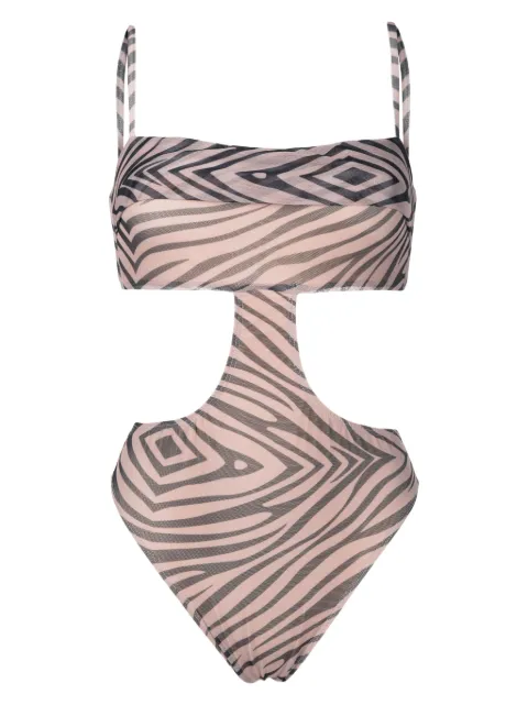 Amir Slama animal-pattern swimsuit