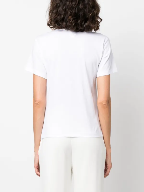 Emporio Armani logo-print short-sleeve T-shirt | White