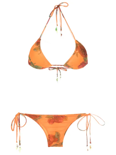 Amir Slama bikini con motivo de rosas