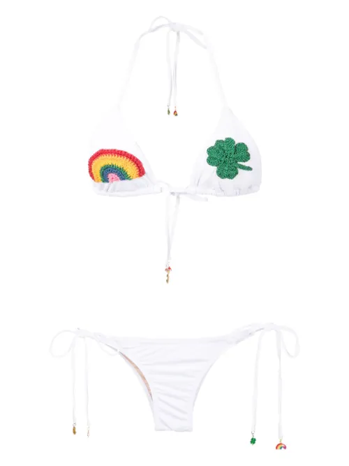 Bikini à patch en crochet - Amir Slama - Modalova