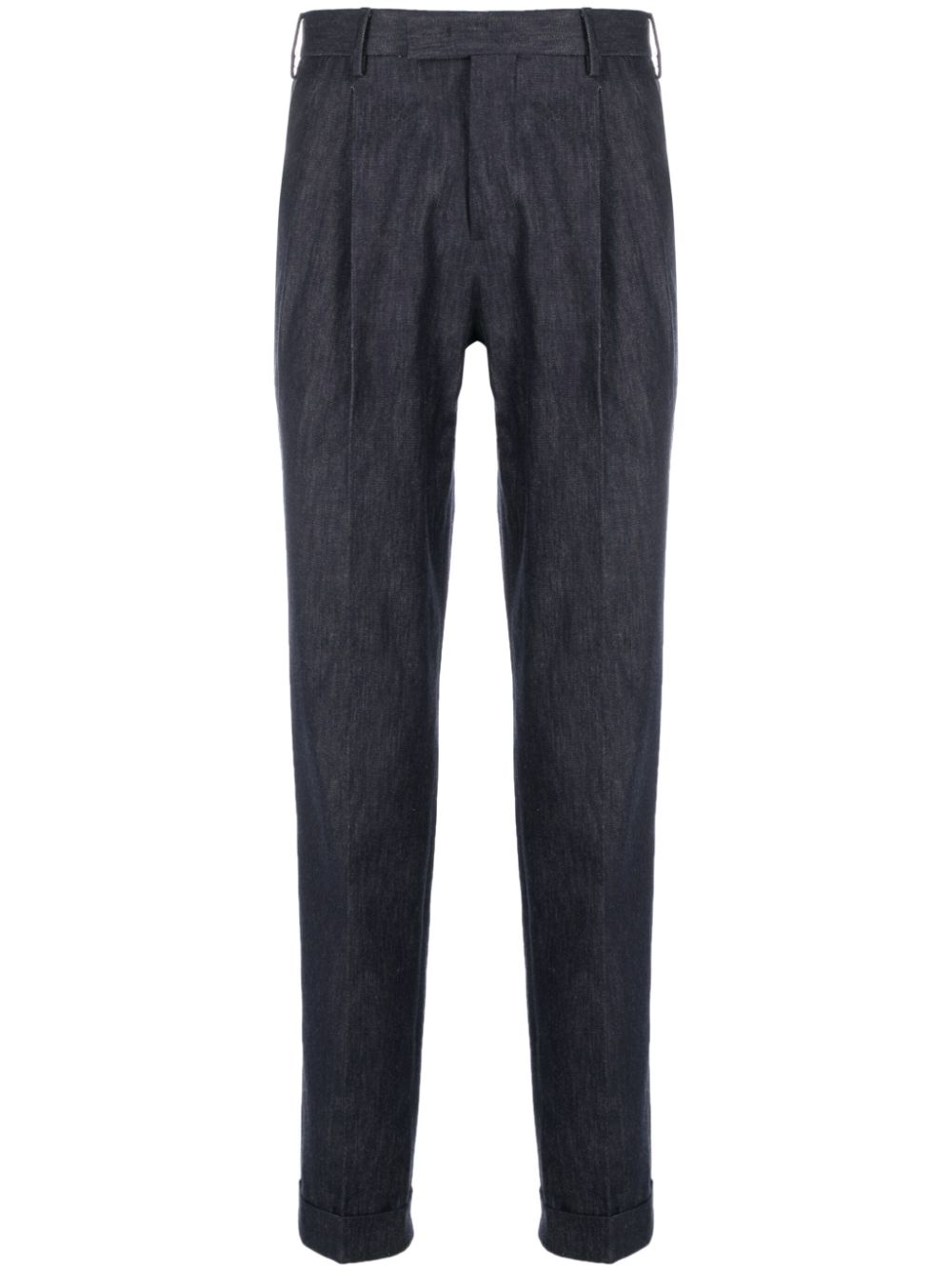 PT Torino pleat-detail denim tailored trousers - Blue