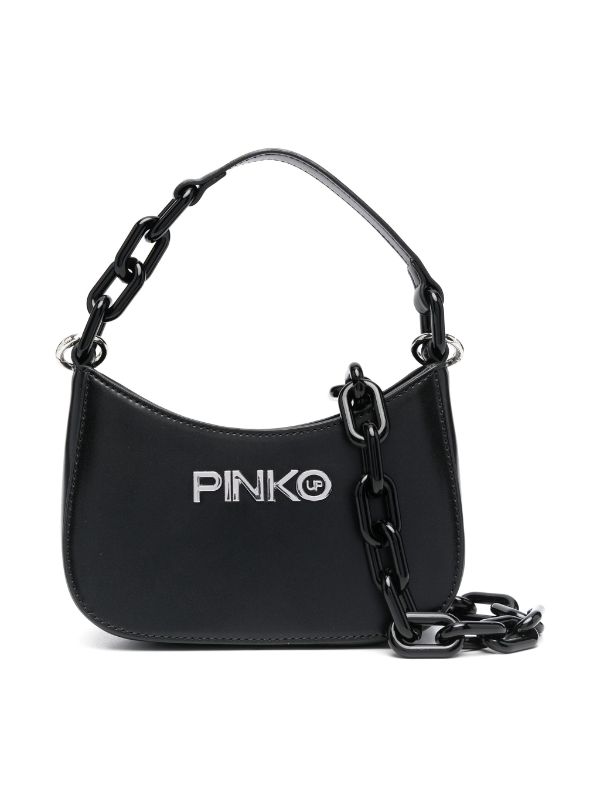 PINKO graffiti-print Shoulder Bag - Farfetch