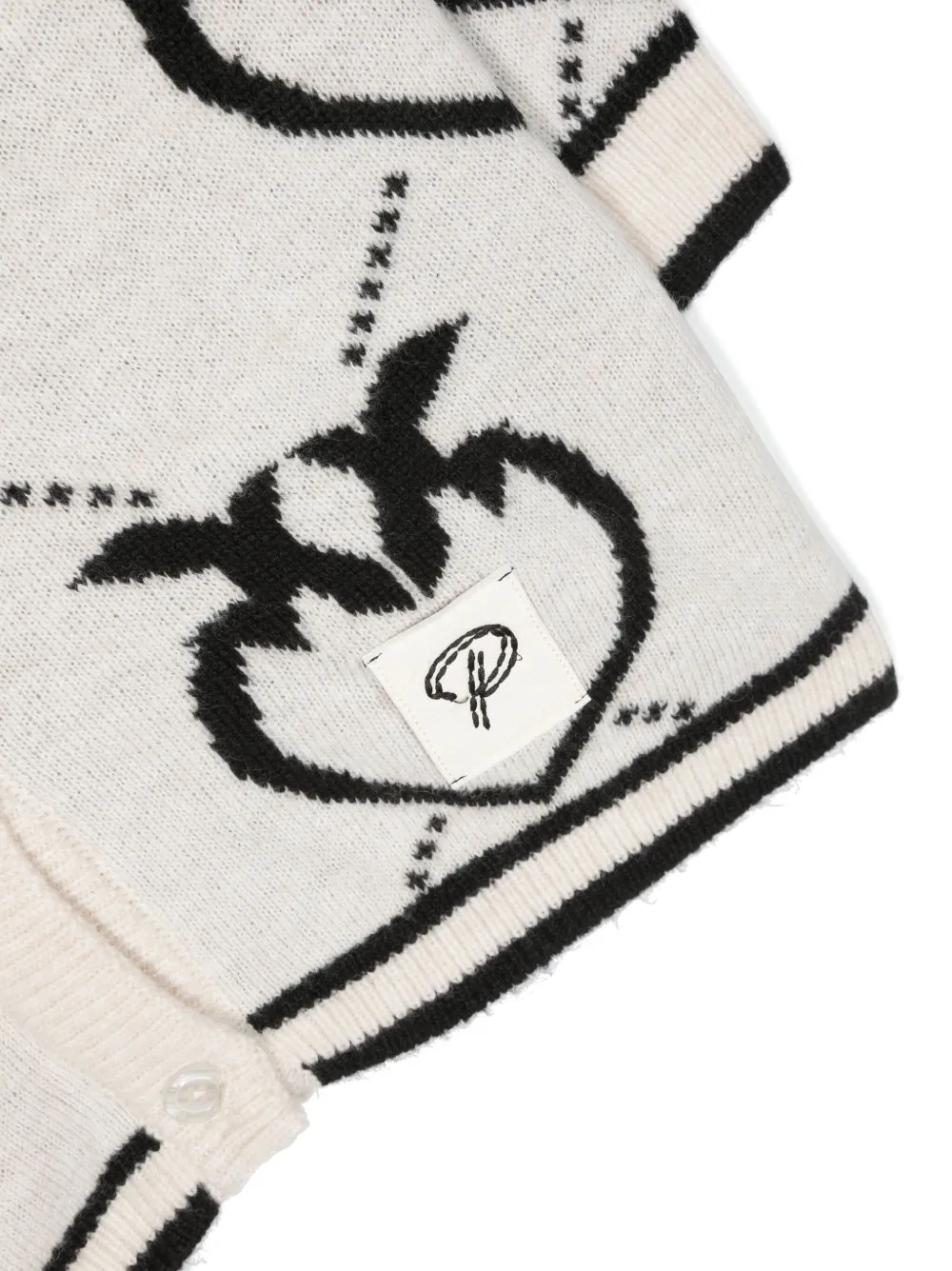 Pinko Kids Cardigan mit Love Birds-Print | Tops | Image 3
