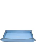 Smythson Rectangular leather trinket tray - Blue