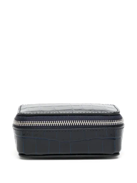 Smythson crocodille-effect leather box