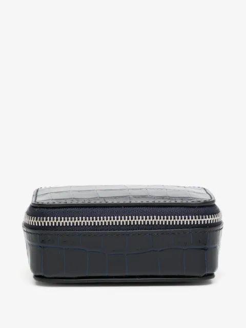 Smythson crocodille-effect leather box