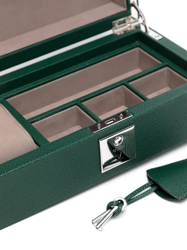 Smythson Panama レザーウォッチボックス | グリーン | FARFETCH JP