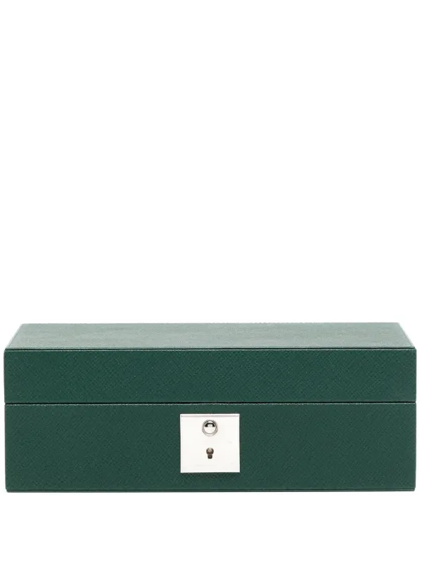 Smythson Panama レザーウォッチボックス | グリーン | FARFETCH JP