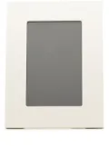 Smythson rectangular leather photo frame - White