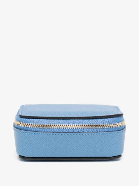 Smythson leather travel pouch