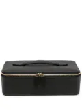 Smythson Panama leather jewellery travel case - Black