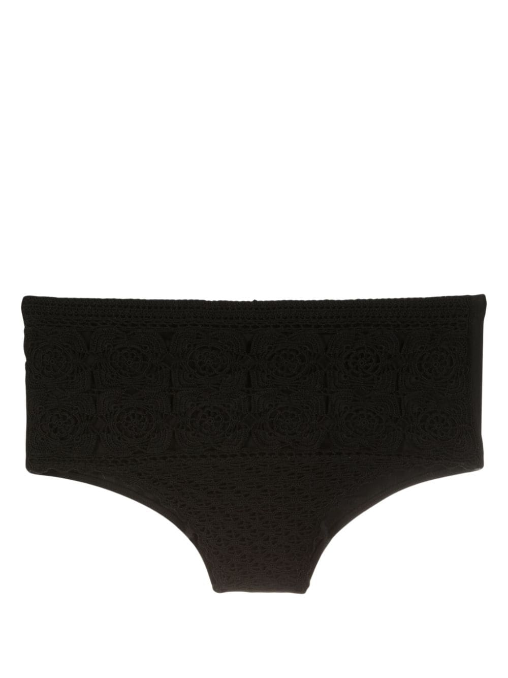 Amir Slama crochet-knit swimming trunks – Black