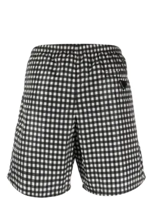 【美品】PRADA スイムウェア 水着 メンズ チェック柄 美品】PRADA スイムウェア 水着 メンズ チェック柄 Prada