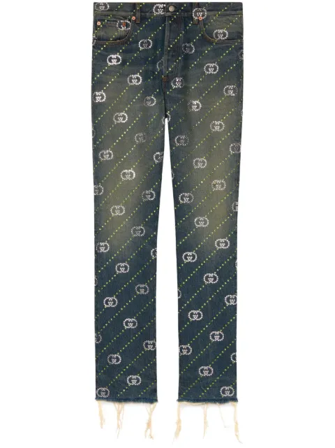 Gucci Interlocking G straight-leg jeans