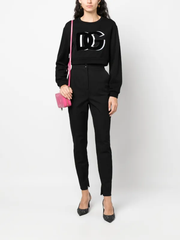 【DOLCE&GABBANA】ハイウエスト スリムフィット トラウザーズ Dolce & Gabbana ハイウエスト スリムパンツ | ブラック