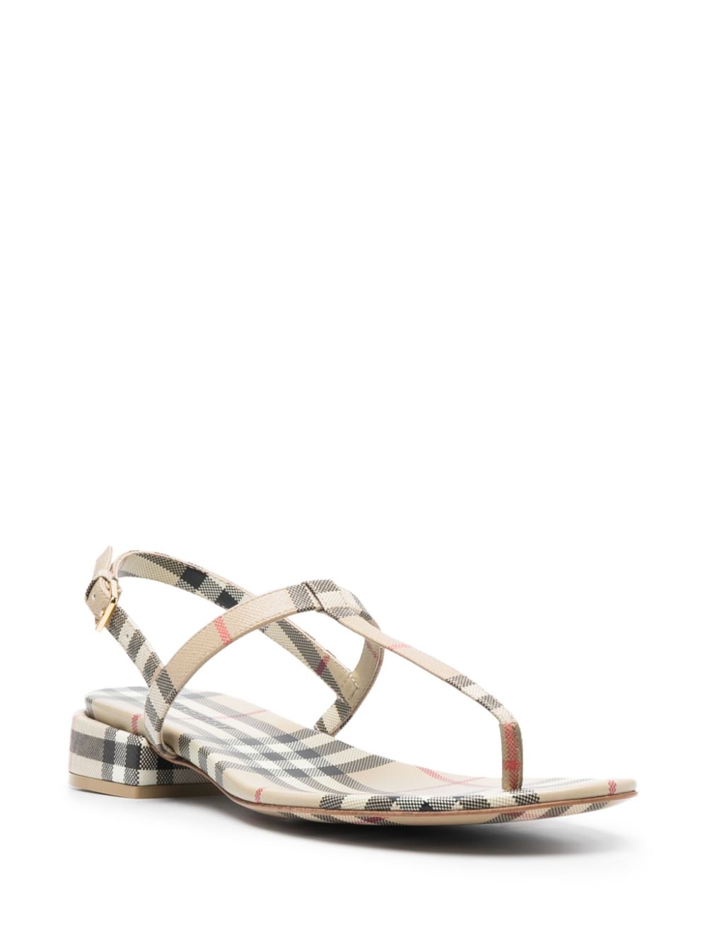 Burberry House-check 30mm T-bar sandals - Beige