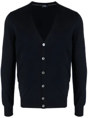 Emporio Armani ニットカーディガン | ブルー | FARFETCH JP