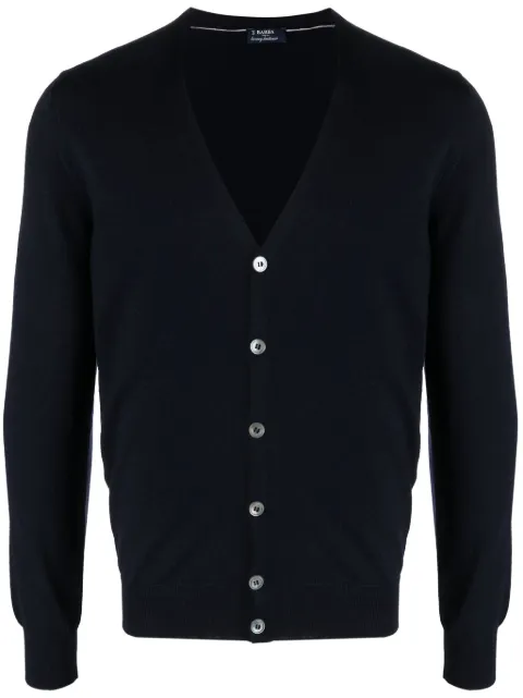 Barba V-neck wool cardigan