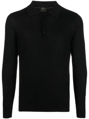 Brioni long 2024 sleeve polo