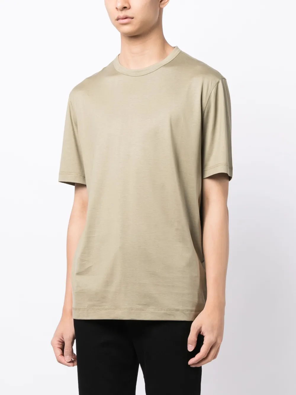 BOSS T-shirt met logoprint Beige