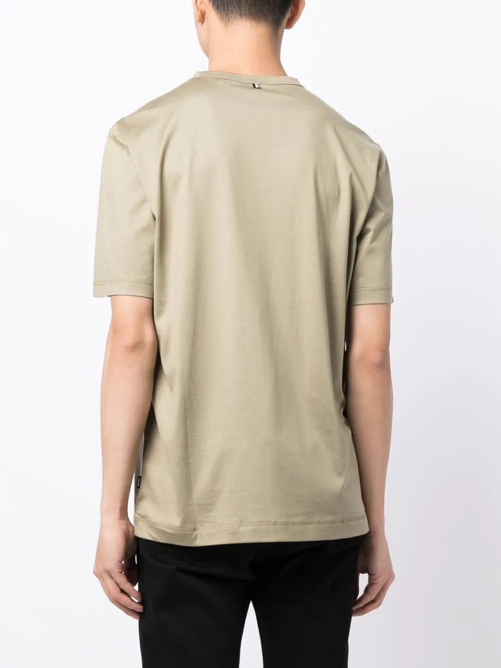 BOSS T-shirt met logoprint Beige
