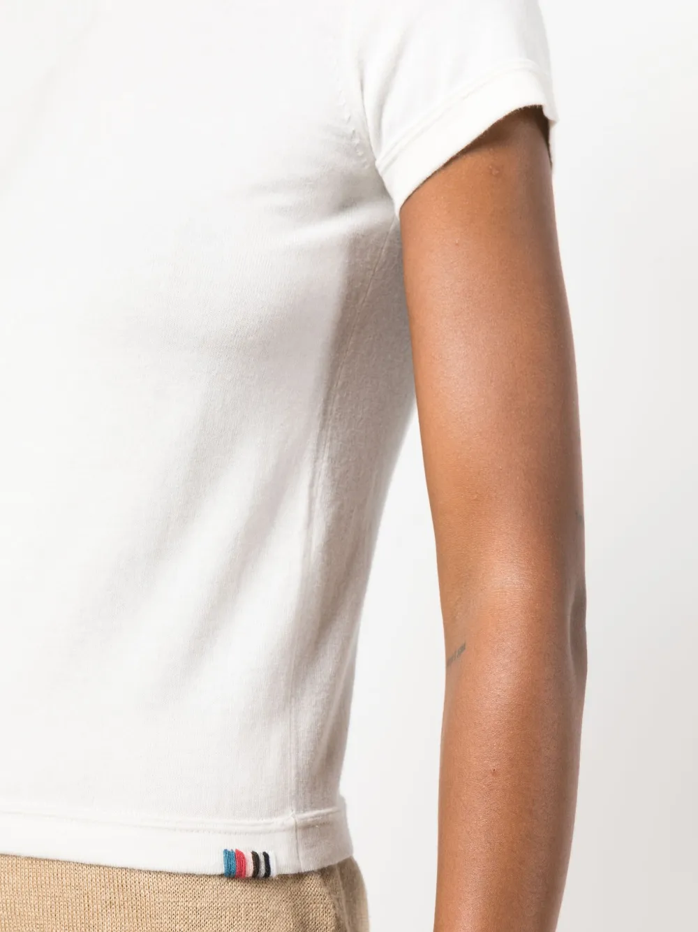 Shop Extreme Cashmere Crew-neck Short-sleeve T-shirt In White