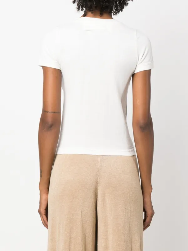 Extreme Cashmere crew-neck short-sleeve T-shirt White FARFETCH LB