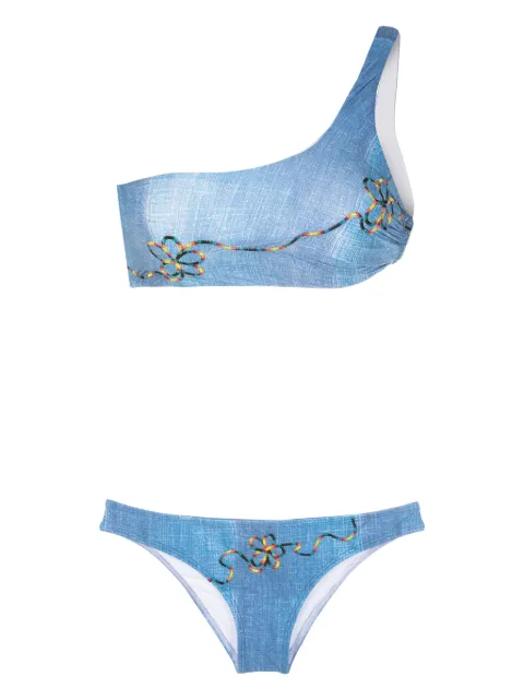 Amir Slama Bikini mit Stickerei