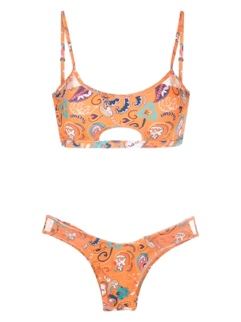 Amir Slama bikini con estampado gráfico